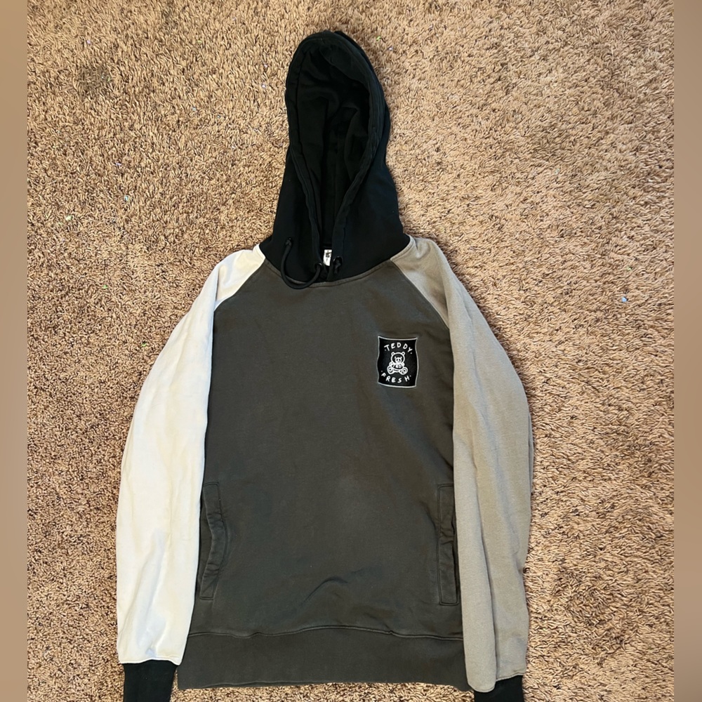 Teddy Fresh Color block hoodie Size medium